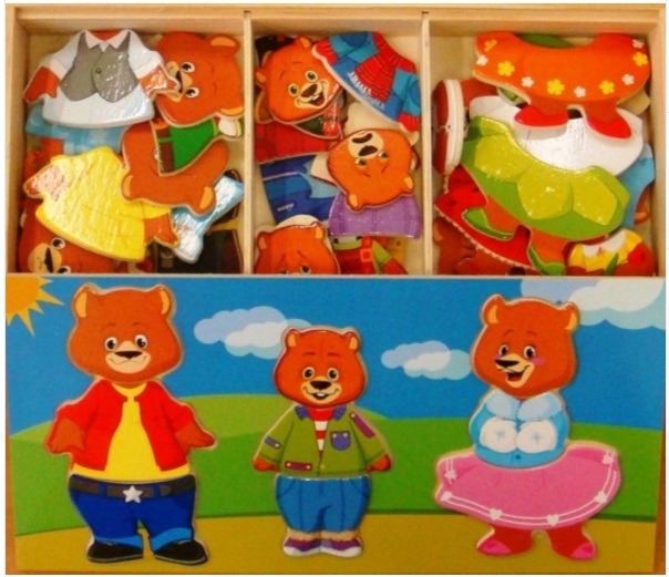 Деревянная игрушка - Три медведя  
